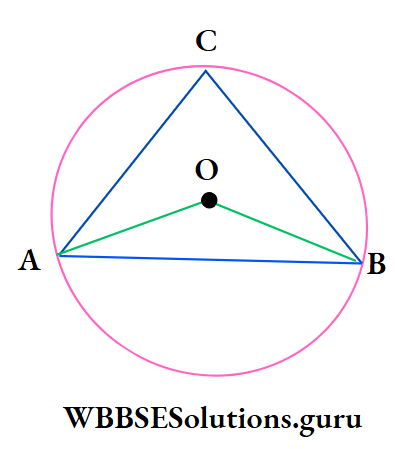 WBBSE Class 10 Maths Geometry Chapter 1 Theorems Related To Circle O is the circumcentre of Of ABC