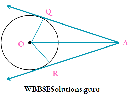 WBBSE Class 10 Maths Geometry Chapter 2 Theorems Related To Tangent Of A Circle The length of radius of a circle