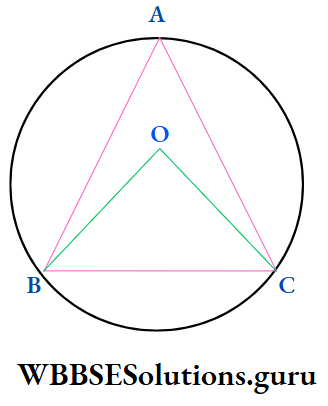 WBBSE Class 10 Maths Trigonometry Chapter 1 Concept Of Measurement Of Angle Triangle ABC And Angle BOC