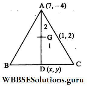 WBBSE Class 9 Maths Coordinate Geometry Chapter 3 Triangle ABC Coordinate Of Vertext And Centriod Of Triangle