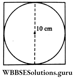 WBBSE Class 9 Maths Mensuration Chapter 2 A Circle Inscribed By A Square